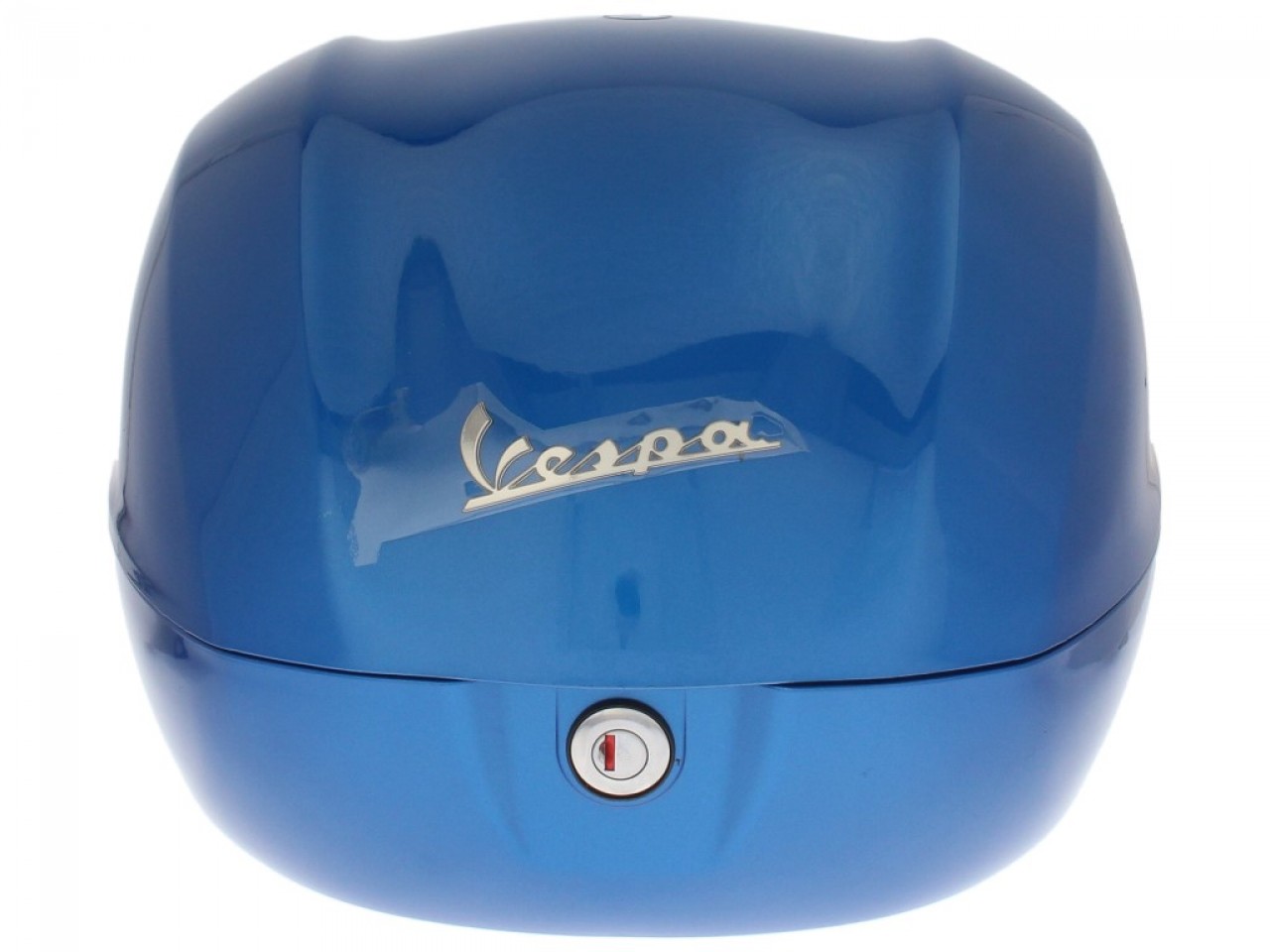 Kit baúl 32L azul (261/A), respaldo negro para Vespa Sprint / Primavera
