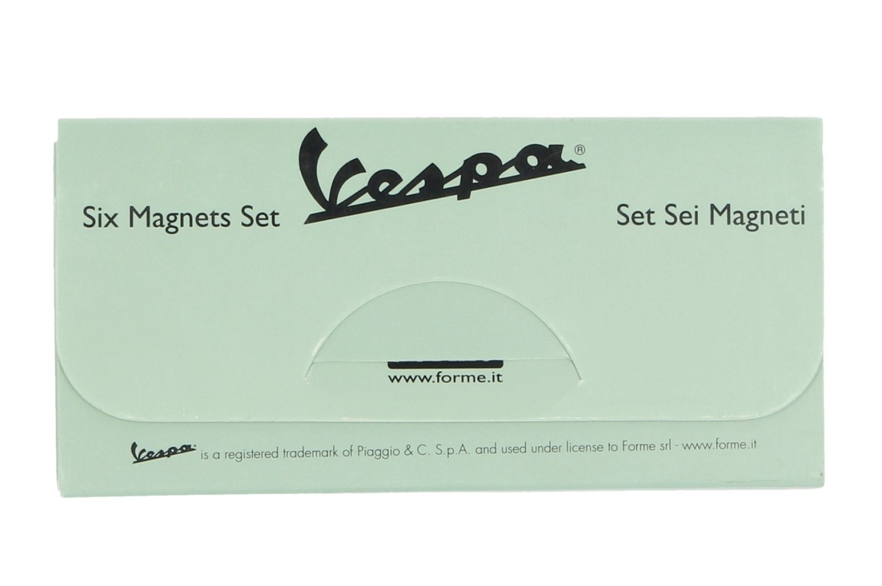 Imán Vespa, 6 piezas