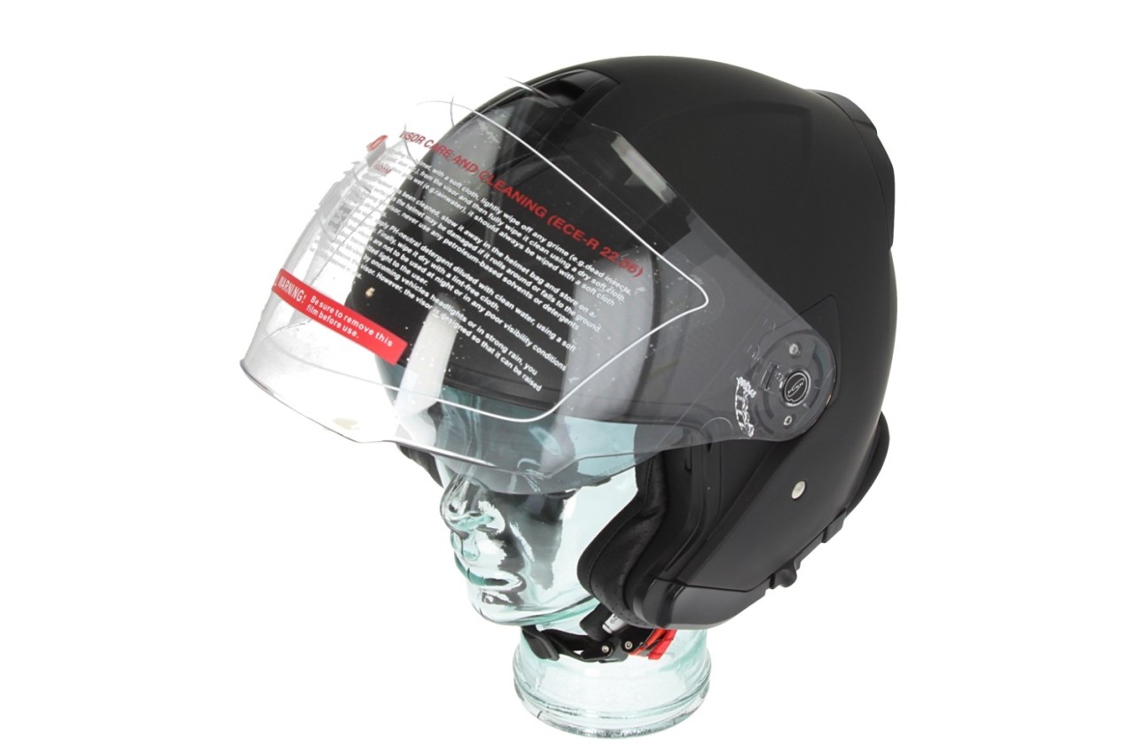 Casco Piaggio Jet Full Jet PFJ negro mate