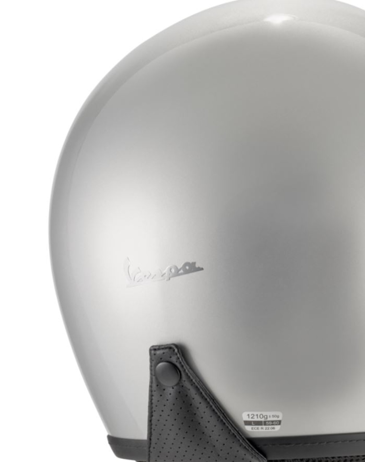 Casco Vespa jet Versilia gris