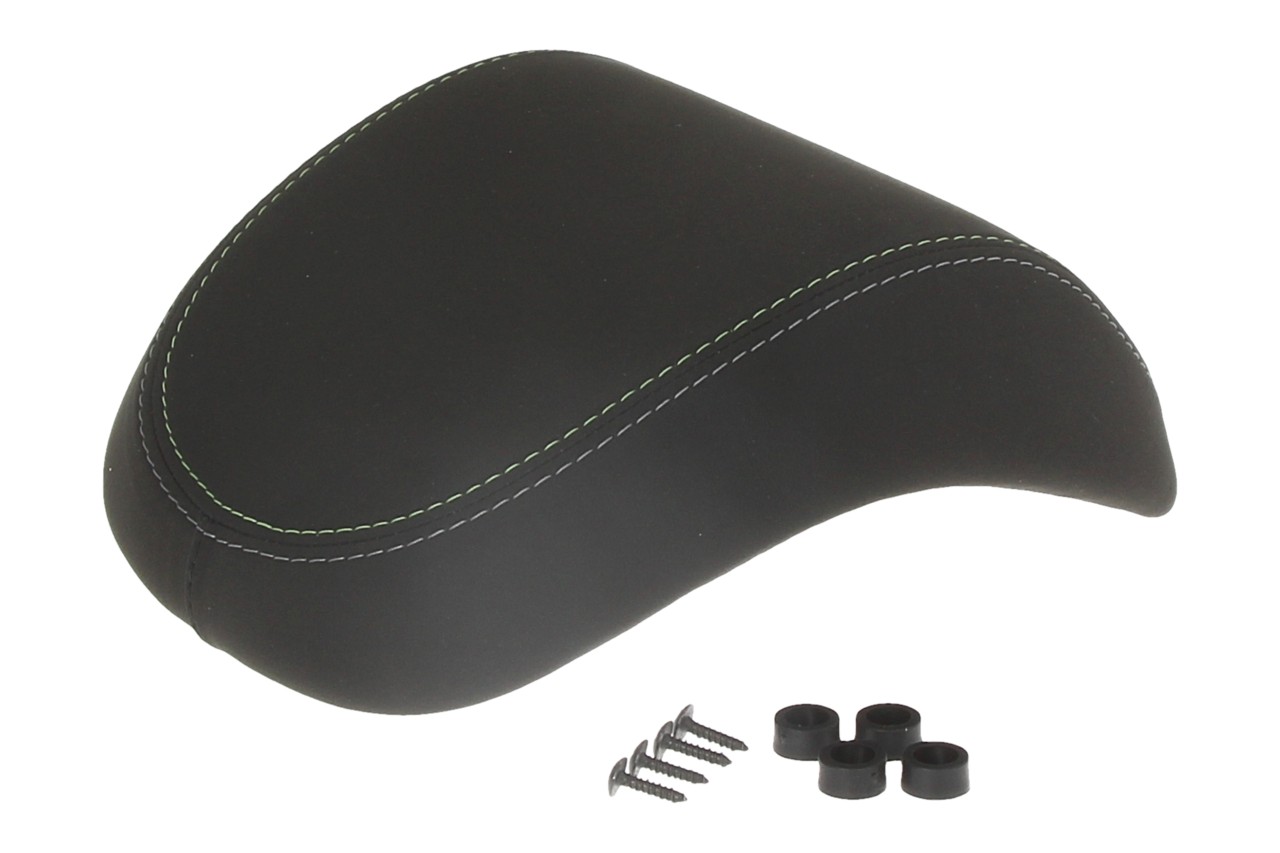 Kit baúl 32L azul opaco profundo mate (288/A), cojín de respaldo negro para Vespa Primavera