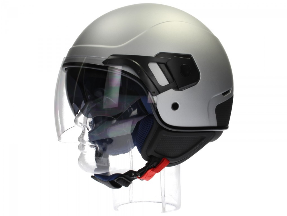 Casco Piaggio PJ Jet gris, mate