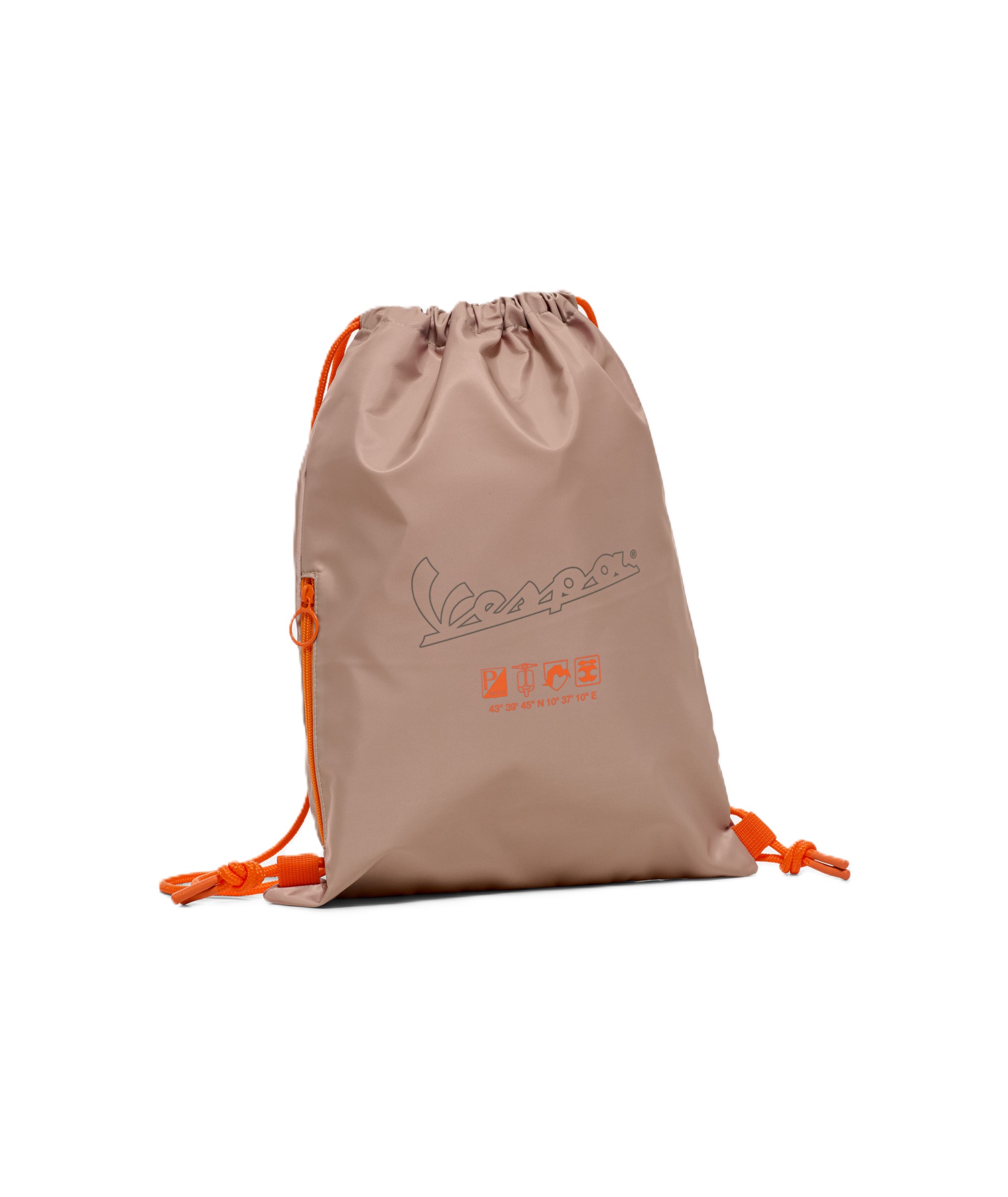 Mochila/bolsa de deporte Vespa Nomad beige, colección DEC