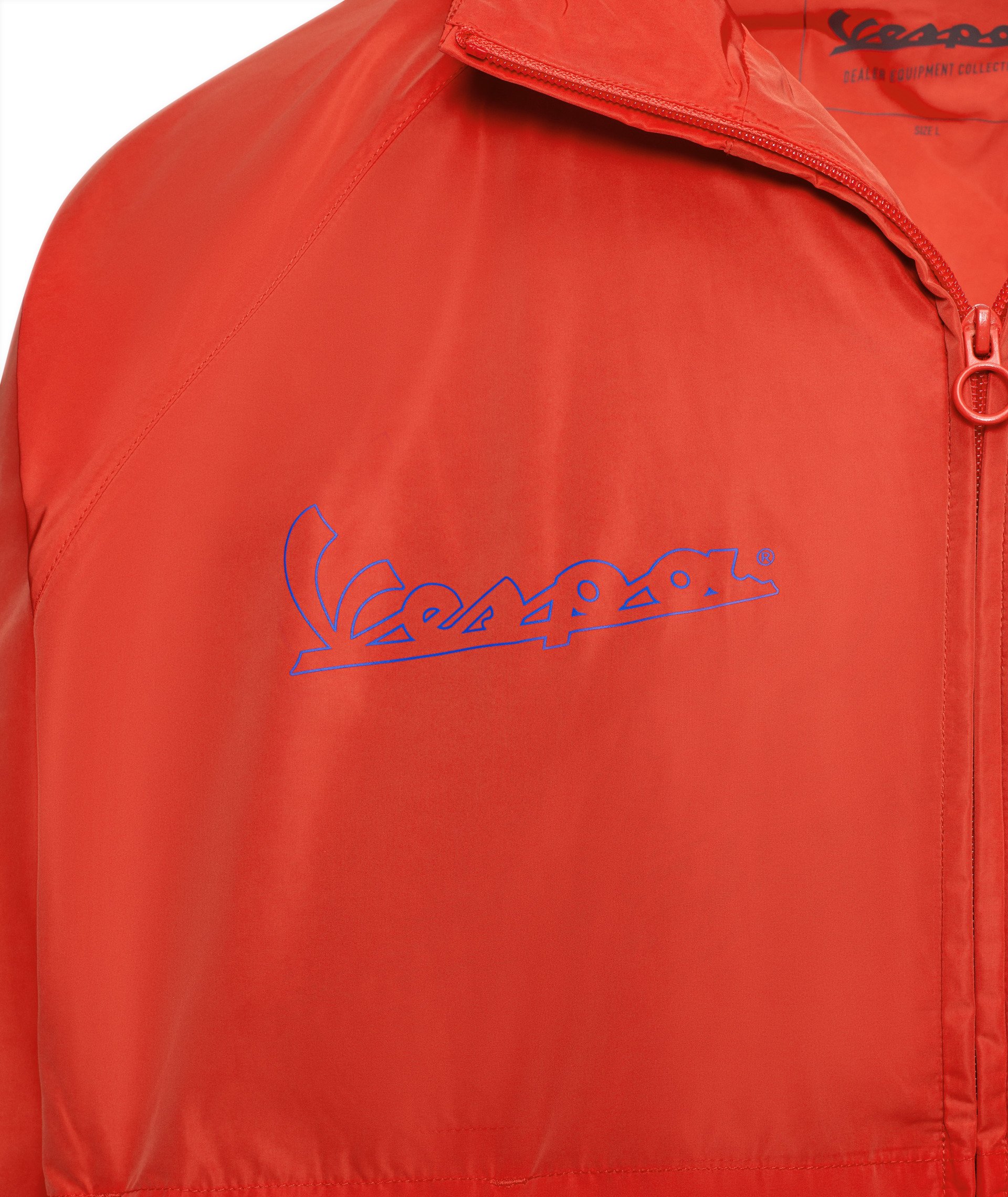 Chaqueta cortavientos Vespa, naranja «Flame», colección DEC
