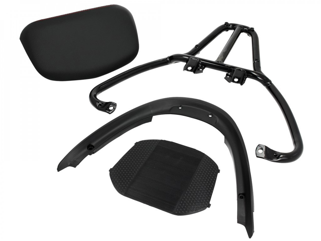 Kit Top Case (incl. placa de retención), 37 l, gris para Piaggio MP3 125 / 300 / Sport HPE
