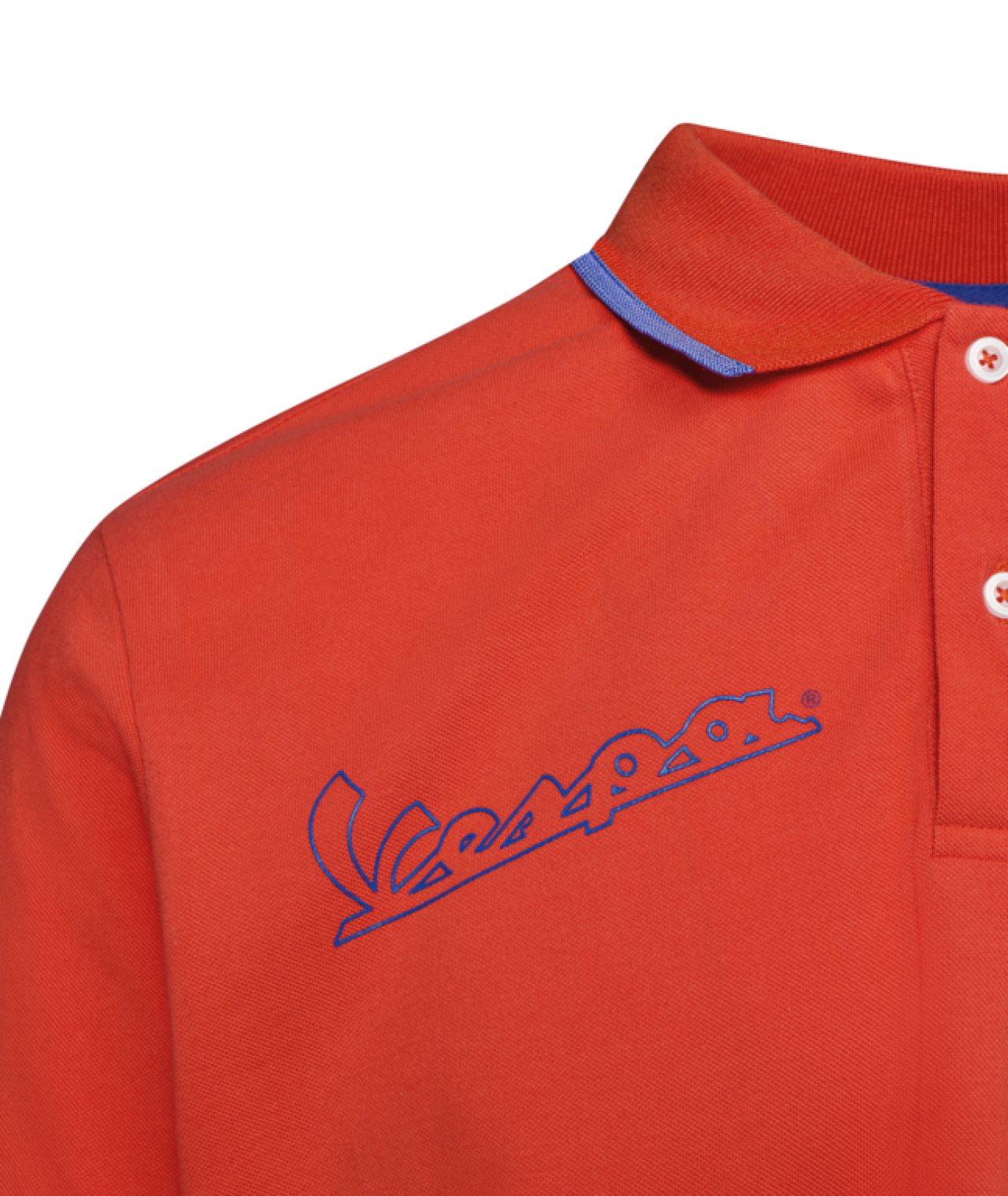 Camiseta polo Vespa naranja «Flame», colección DEC