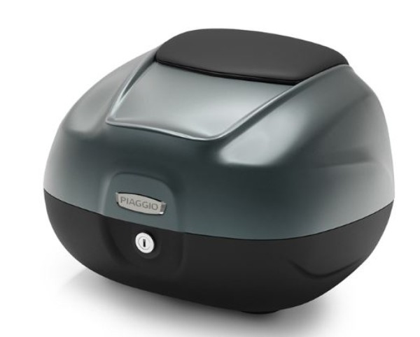 Maleta superior de 37 l con respaldo para Piaggio MP3 HPE 530 Exclusive - grigio titanio 742/B
