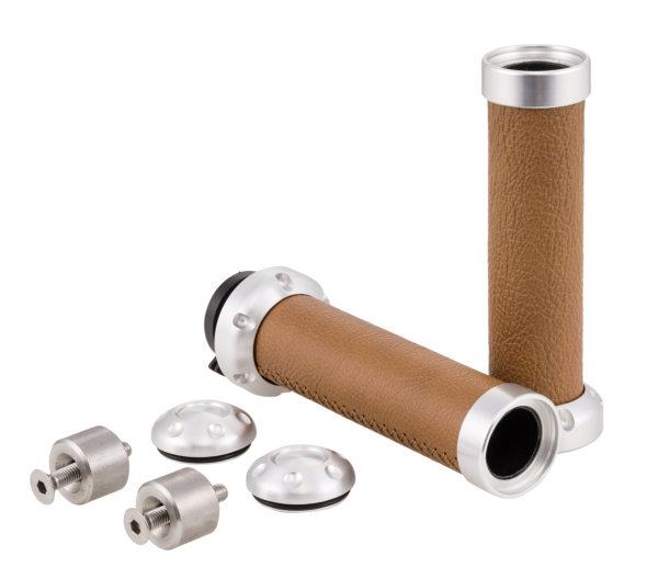 Puños de cuero auténtico de lujo para Vespa Primavera 50-150cc