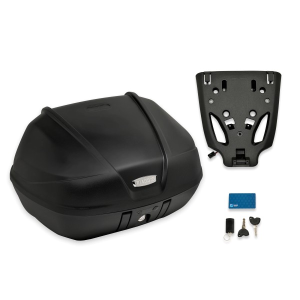 Kit maletín superior "Keyless" 52 l (incl. placa de montaje) para Piaggio MP3 400 / 530 HPE
