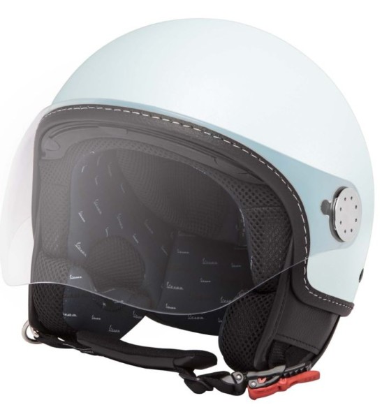 Casco jet Vespa, Vespa Visor LangHe, latte menta (350/A) - L2