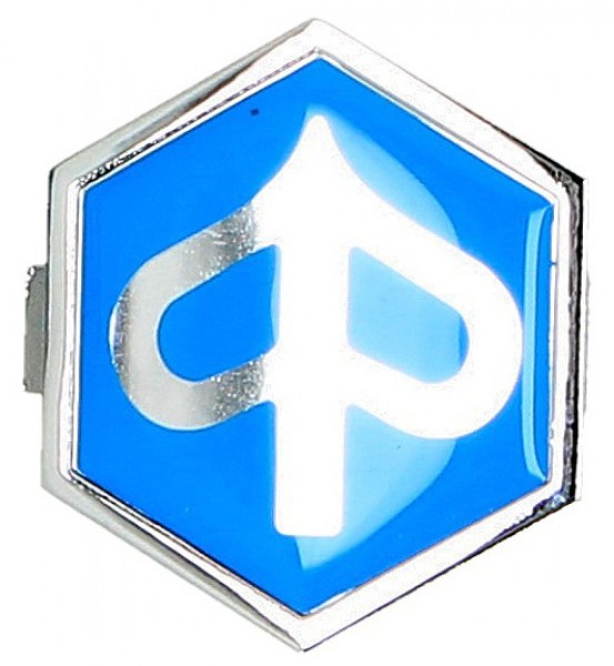 Emblema "PIAGGIO" cascada, azul
