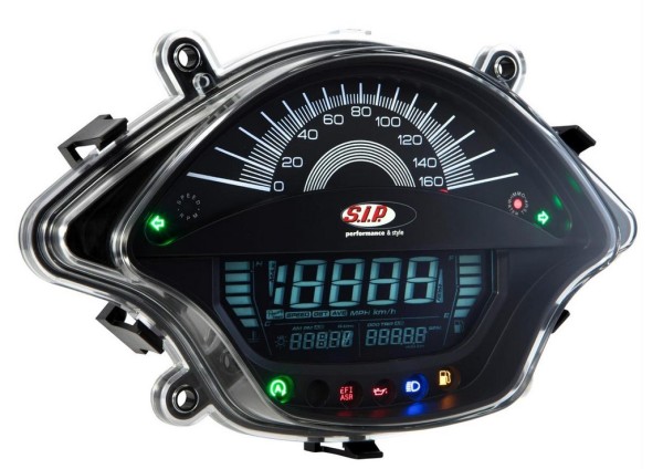 Medidor del número de revoluciones/Tacómetro para Vespa GTS/​GTS Super 300ccm FL (&#039;14-), negro