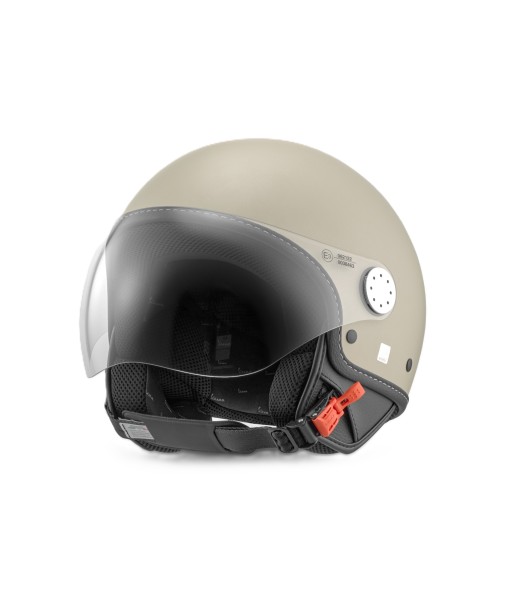Casco jet Vespa, Vespa Visor LangHe, beige mate (598) - M