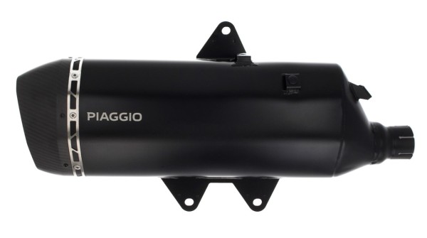 Silenciador Slip-on acero inoxidable negro para Piaggio MP3 HPE 530