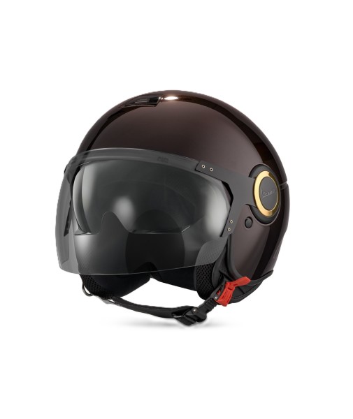 Casco jet Vespa Demi Jet 946 Horse, marrón brillante