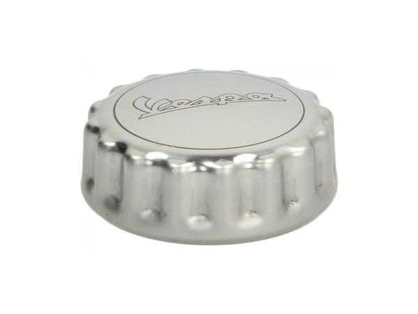 Tapa del depósito, aluminio, con inscripción Vespa - Original Piaggio