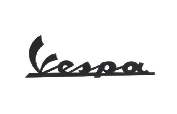 Letras "Vespa" en el escudo de la pata delantera - negro brillante/antracita