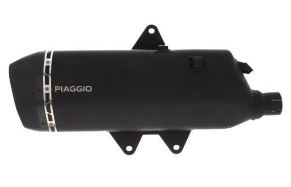 Silenciador Slip-on acero inoxidable negro para Piaggio MP3 HPE 400