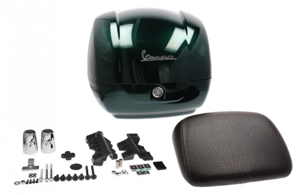 Topcase original para Vespa GTS - verde / verde metalizado 349/A