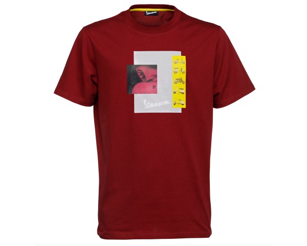 Camiseta Vespa Heritage - rojo