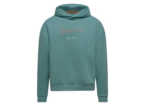 Vespa Sudadera con capucha Soul verde colección DEC