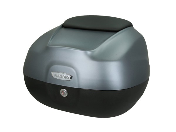 Maleta superior de 37 l con respaldo para Piaggio MP3 HPE 400/530 / Medley Sport 125/200 - gris 742/B