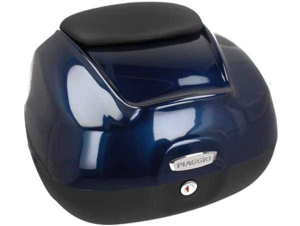 Maleta superior de 37 l con respaldo para Piaggio Medley 125/150 (16-18) - azul medianoche 222/A